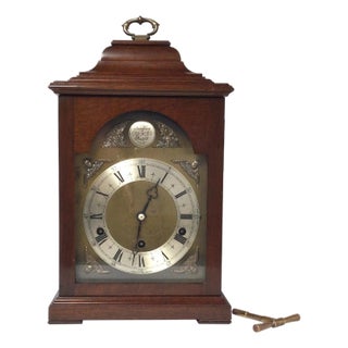 Elliott of London Caddy Top Mahogany Bracket Clock For Sale