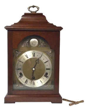 Elliott of London Caddy Top Mahogany Bracket Clock