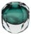 Albi Emerald Cut Glass Vase, 5" For Sale