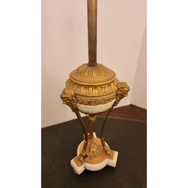 French Mid 18th Century Louis XVI Gilt Bronze Lamp, Unwired For Sale - Image 3 of 7