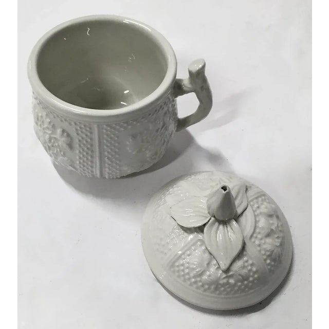 Vintage Floral Mottahedah Pot De Creme, Set of 6 For Sale In Atlanta - Image 6 of 11