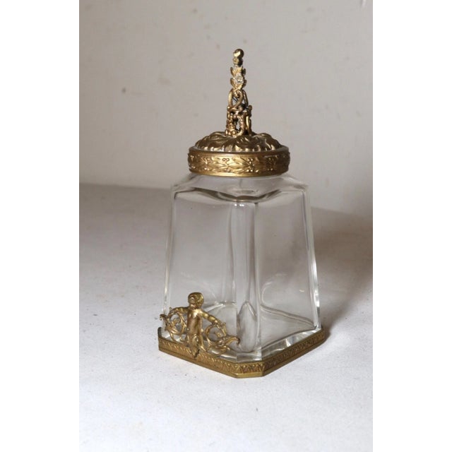 Victorian Rare Antique 1800's Antique Gilt Bronze Perfume Bottle Pomander Vinaigrette Jar For Sale - Image 3 of 12