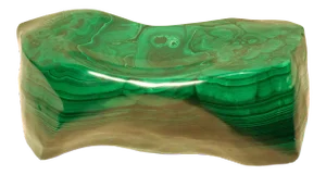1970s Large Malachite Free-Form Vide-Poche