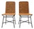 Set of 2 Chairs in Metal & Wicker, Carlo Hauner, 1950s For Sale