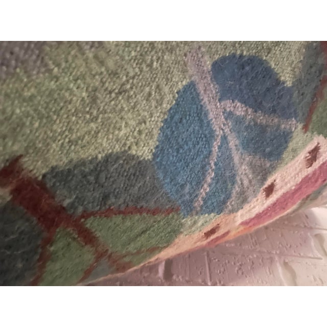 Textile Vintage Polish Handwoven Wool Tapestry or Kilim Made in Bobowa, Poland For Sale - Image 7 of 9