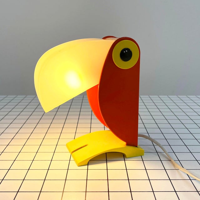 Toucan Table Lamp attributed to Timer Ferrari, 1960s For Sale - Image 10 of 10
