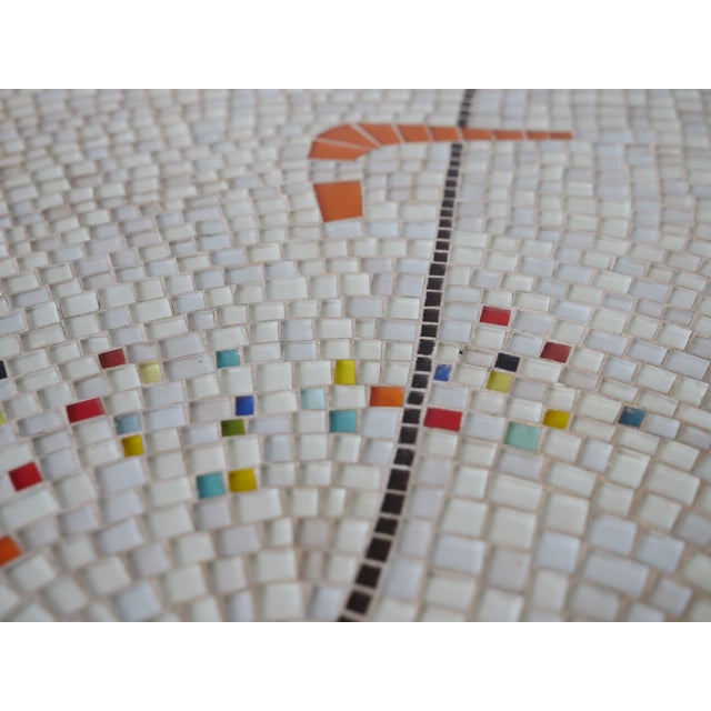 Mid-Century Freeform Kidney-Shaped Mosaic Table with Hairpin Legs by Berthold Müller Oerlinghausen, 1950s For Sale - Image 17 of 18