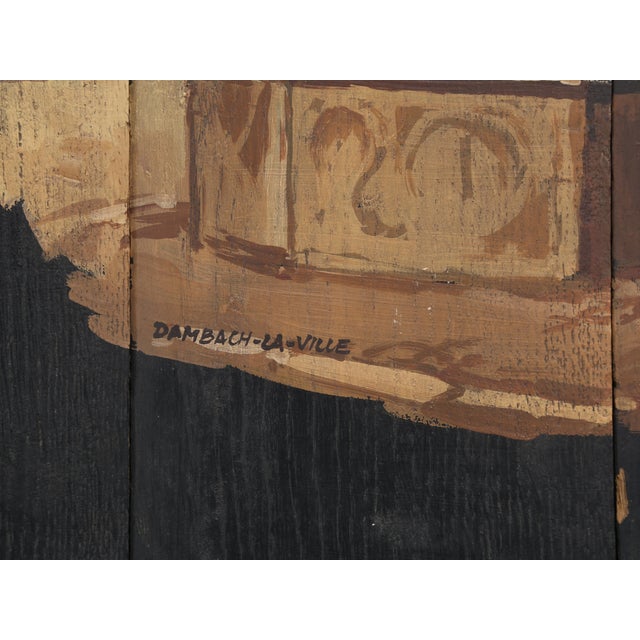 Antique Wine Barrel End Repurposed as Wall Art Dambach-La-Ville France C1800's For Sale - Image 10 of 12