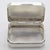 Italian Vintage Italian Handmade Genuine Silver Florentine Rectangular Pill Snuff Trinket Box For Sale - Image 3 of 8