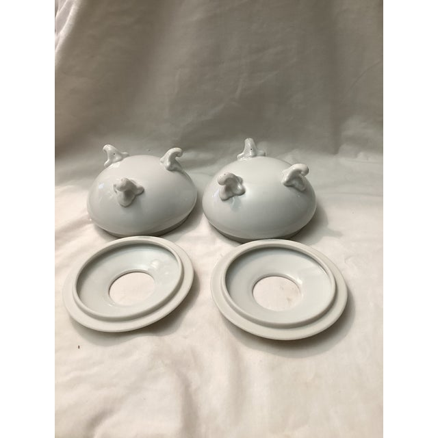 Vintage Footed Bouillon Cups Dialed After Lemogues- a Pair For Sale - Image 4 of 5