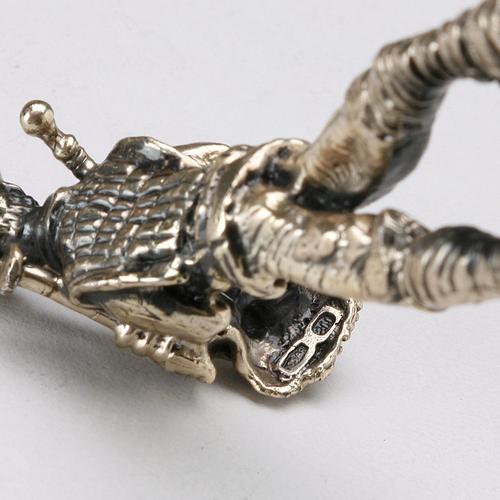 Bagpipe Player in Silver by Sorini Arezzo For Sale - Image 6 of 7