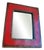 Mid-Century Mirror in Glazed Ceramic For Sale