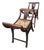 English A Pair of Vintage Anglo-Indian Mahogany and Cane Curule Accent Stools For Sale - Image 3 of 12