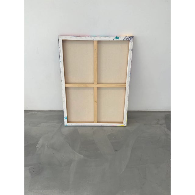 Textile "Underwater View" Contemporary Original Abstract Acrylic Painting by Amy Smith For Sale - Image 7 of 9