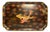 Antique Japanese Maki-E Lacquer Tray: Koi Fish and Floral Design For Sale