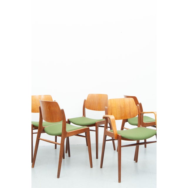 C64 and D64 Dining Chairs in Teak by Hartmut Lohmeyer for Wilkhahn, 1950s, Set of 6 For Sale - Image 13 of 18