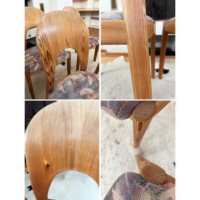 Set of 6 1970s Niels Koefoed Dining Chairs in Pine for Koefoed's Hornslet Denmark For Sale - Image 9 of 11