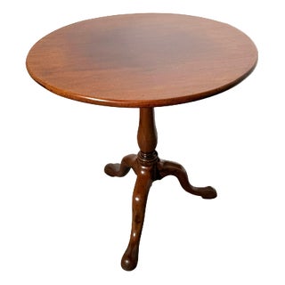 Antique Tilt-Top Pedestal Table For Sale