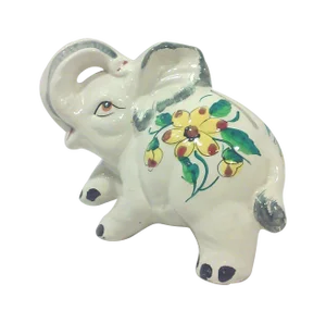 Italian Ceramic Elephant Coin Bank