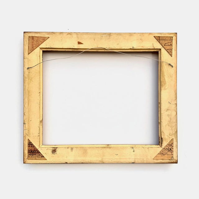 Baroque Large Ornate Gold Wood Frame Vintage Baroque Style For Sale - Image 3 of 3