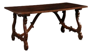 Italian Lyre Leg Dining Table, Late 18th C.