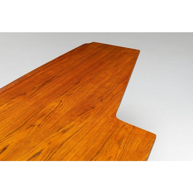 Boomerang Writing Desk Teak by Peter Løvig Nielsen for Løvig, Denmark, 1960 For Sale - Image 11 of 18
