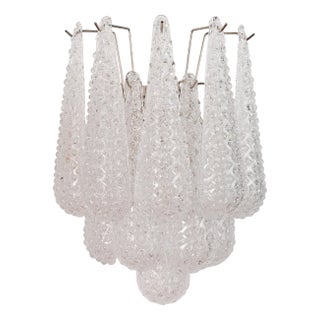 Spoon-Shaped Murano Glass Wall Sconce, Italy, 1980s For Sale