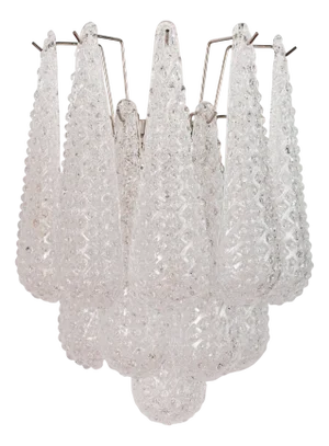 Spoon-Shaped Murano Glass Wall Sconce, Italy, 1980s