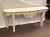 Hollywood Regency Style Italian Carved Ribbon Mirror & Stone Console Table For Sale In Atlanta - Image 6 of 10