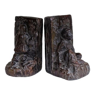 Asian Figural Chinoiserie Bookends - a Pair For Sale