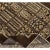 Old Persian Shiraz area rug featuring an all-over tile design on a chocolate brown background. Hand-woven from a luxurious...