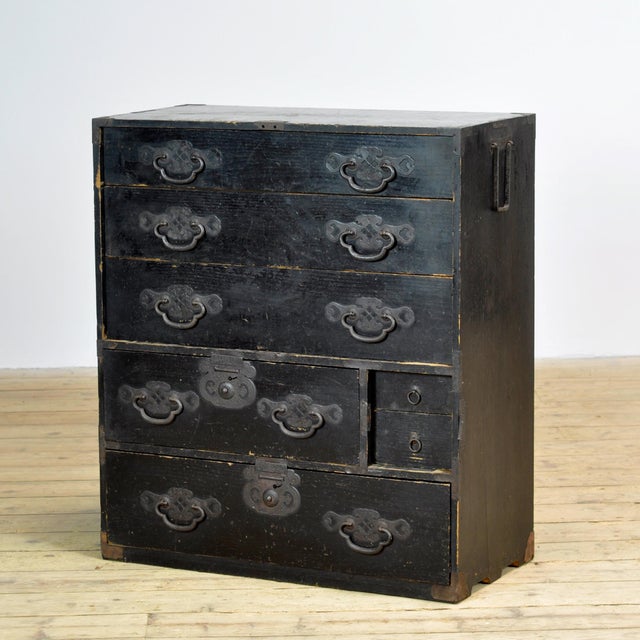 Japanese Tansu Chest of Drawers, 1870 For Sale - Image 14 of 14