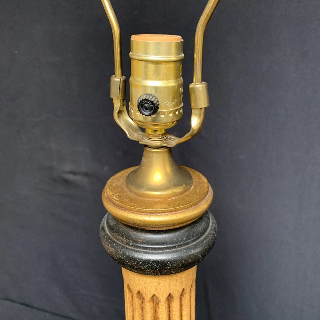 Late 20th Century Neoclassical Column Lamp For Sale - Image 4 of 9