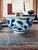 Japanese Vintage Japanese Blue & White Floral Bowl – Fuku Mark For Sale - Image 3 of 8