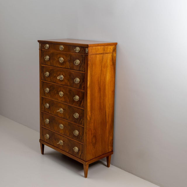 Early 19th Century Tall Chest of Drawers, Vienna For Sale - Image 4 of 6