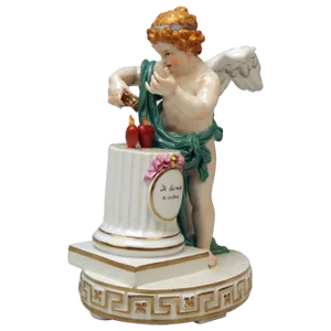 Tall Motto Child Figurine from Meissen