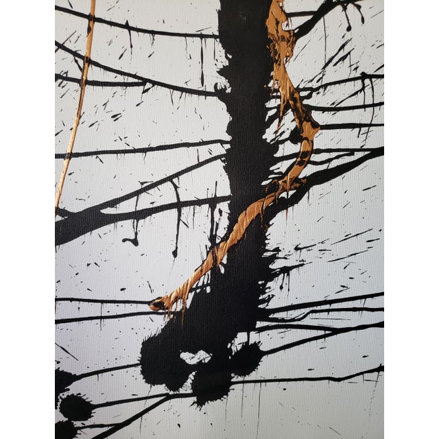 Plastic Virginia Dutton Abstract Ink and Acrylic Painting, “Torso” 2015 For Sale - Image 7 of 10