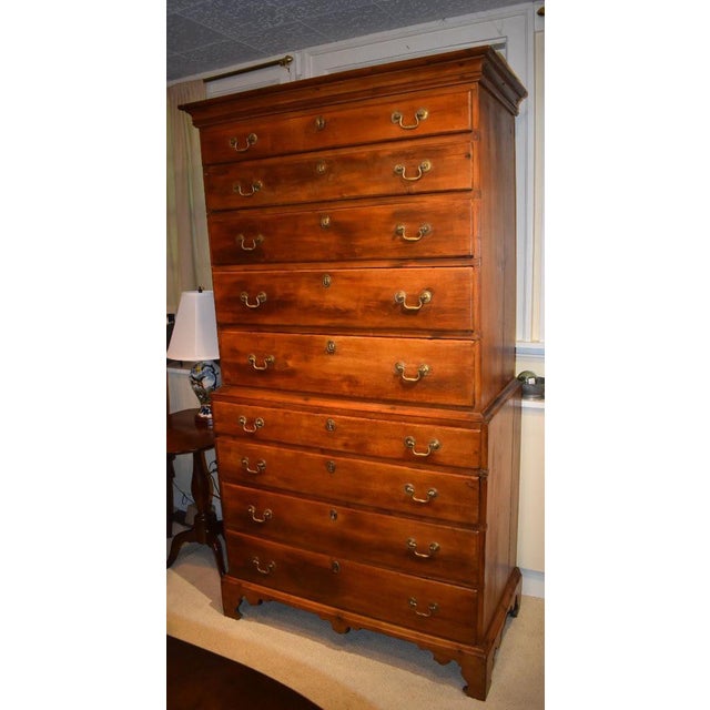 American 18th Century American Maple Chest For Sale - Image 3 of 5