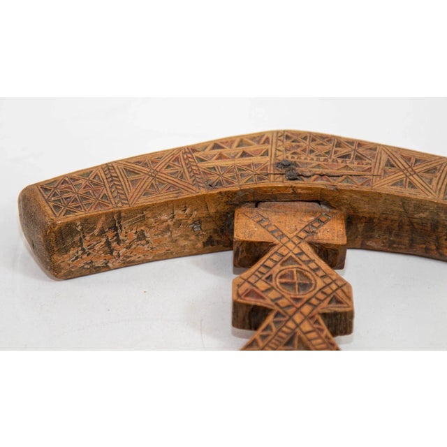 Brown Moroccan Berber Wooden Sugar Hammer Marteau a Sucre Deggaga For Sale - Image 8 of 12