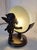 1920s Antique Angel Slhouette Table Lamp with Brass Base, 1920 For Sale - Image 5 of 10