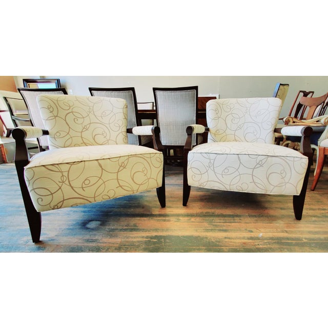 Henredon Furniture Barbara Barry Rolled Arm Walnut Flair