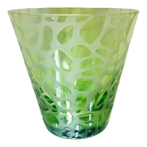Vintage Green Corroso Murano Glass Vase Italy 1970s