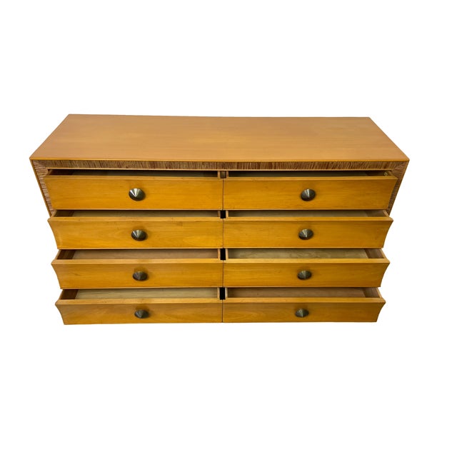 Wood 1940s Brown-Saltman Combed Wood Dresser, Attributed to Paul Frankl For Sale - Image 7 of 17
