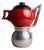 Pop Art Moka Maker with Ceramic Pot from Caffe Cellana, Italy, 1980s For Sale