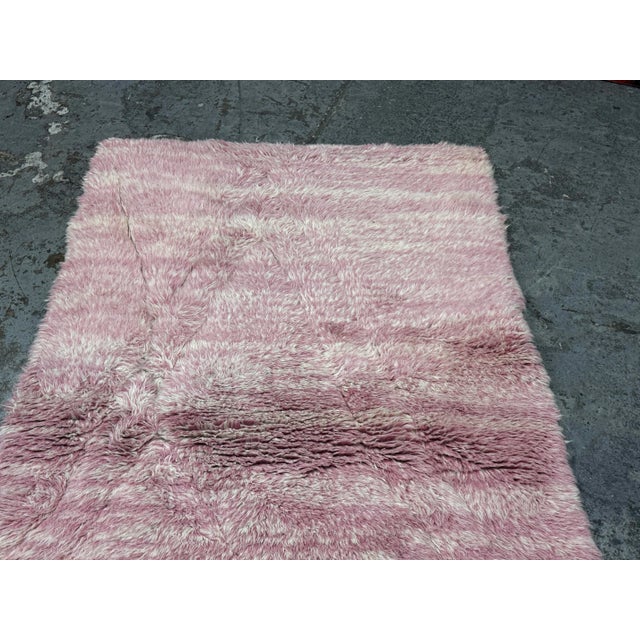 4ft 2in X 5ft 10in Benisouk Sunset Luxury Shag Rug For Sale - Image 10 of 12