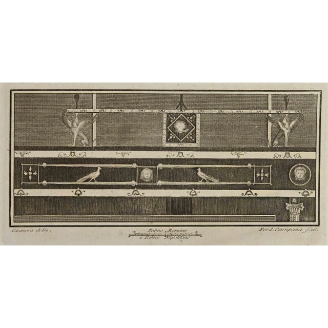 Ornamental Pompeian Style with Sphinx from "Antiquities of Herculaneum" is an etching on paper realized by Ferdinando...