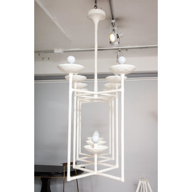 Bespoke Plaster Fixture in the Manner of Giacometti For Sale In New York - Image 6 of 12