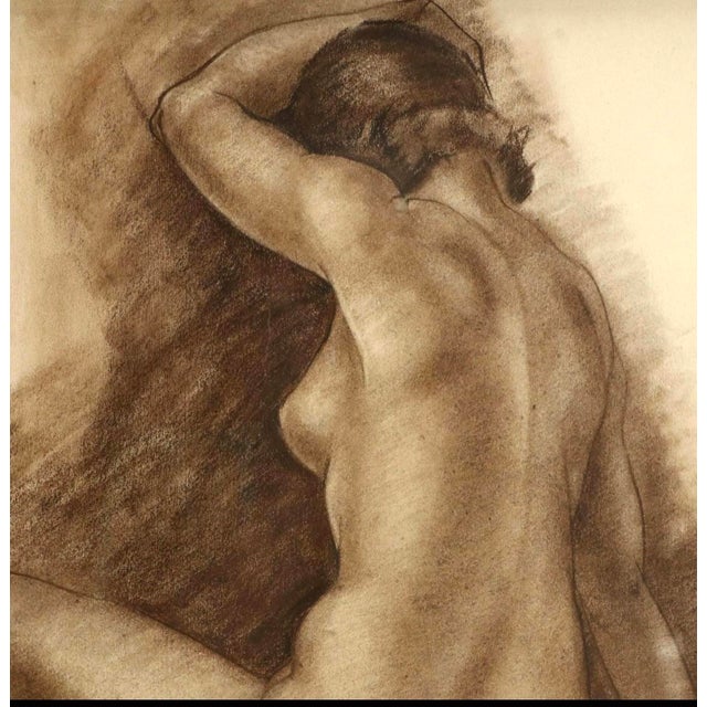 Seated Nude Drawing by John Benninger For Sale - Image 4 of 5