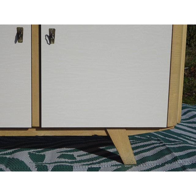 Metal Large Vintage Sideboard in Wood and Formica from Weiler, 1960s For Sale - Image 7 of 18