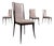 Set of Four Brazilian Modern Dining Chairs in Rosewood by Giuseppe Scapinelli, 1950s - Lot 352 For Sale